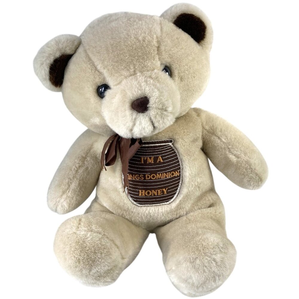 Vintage Kings Dominion Teddy Bear Stuffed Plush Animal Toy Souvenir Furry 16"
